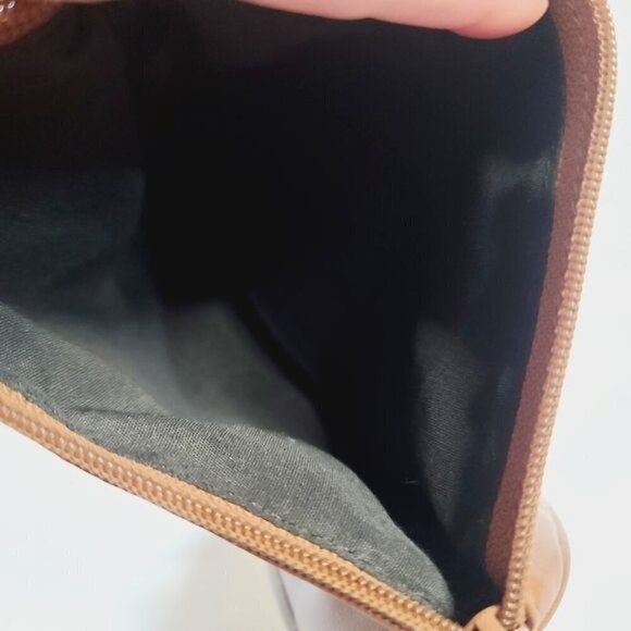 Vintage 90s ESPRIT Brown Barrel Leather Crossbody Purse - Picture 5 of 12